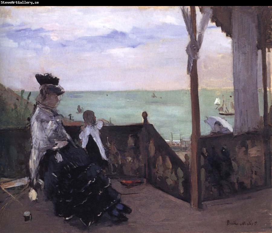Berthe Morisot In a Villa at the Seaside